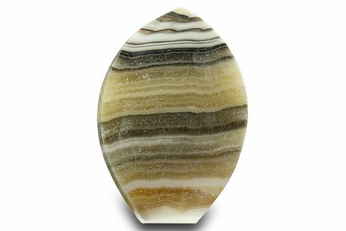Polished Zebra Calcite Flame - Mexico #323286
